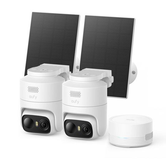 eufyCam C37 2K (2 Pack) + Homebase Mini + Solar Panel*2