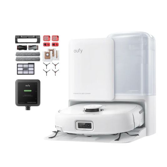 eufy Robot Vacuum Omni E25 White + Accessories Package + Cleaning Solution*1